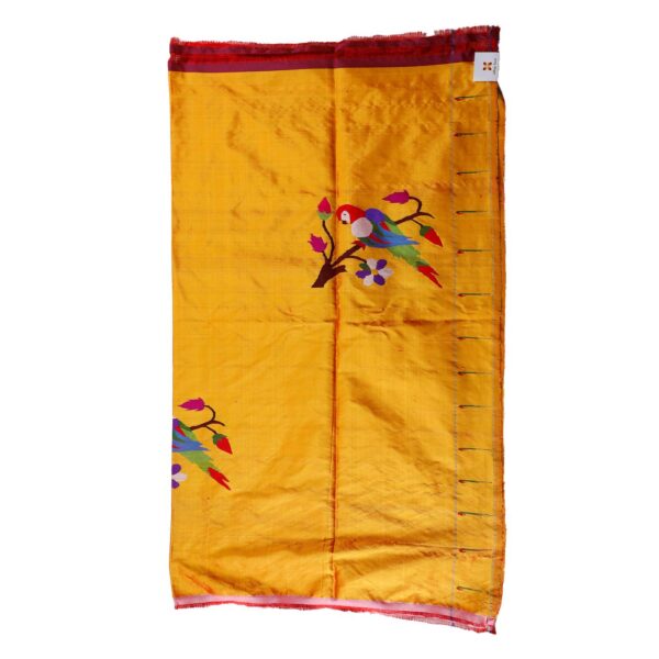 Yellow Color Paithani Silk Blouse