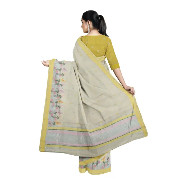 Light and Dark Yellow Color Zari Kota Saree