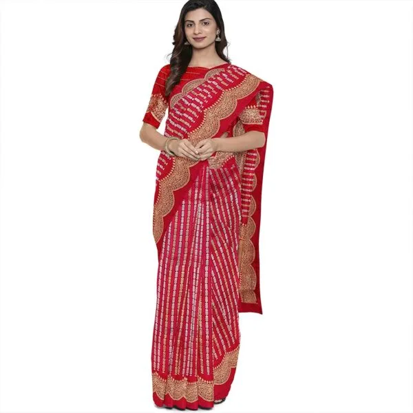 Red Banarasi Silk Saree