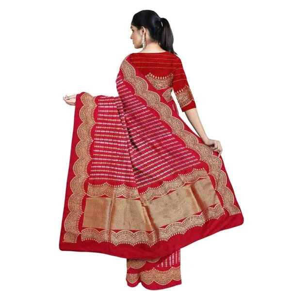 Red Banarasi Silk Saree