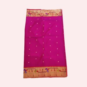 Dark Pink Color Paithani Silk Saree
