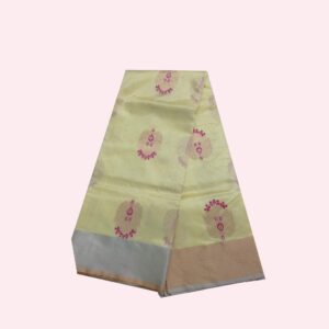 Hues of Yellow Chanderi Silk and Cotton Saree