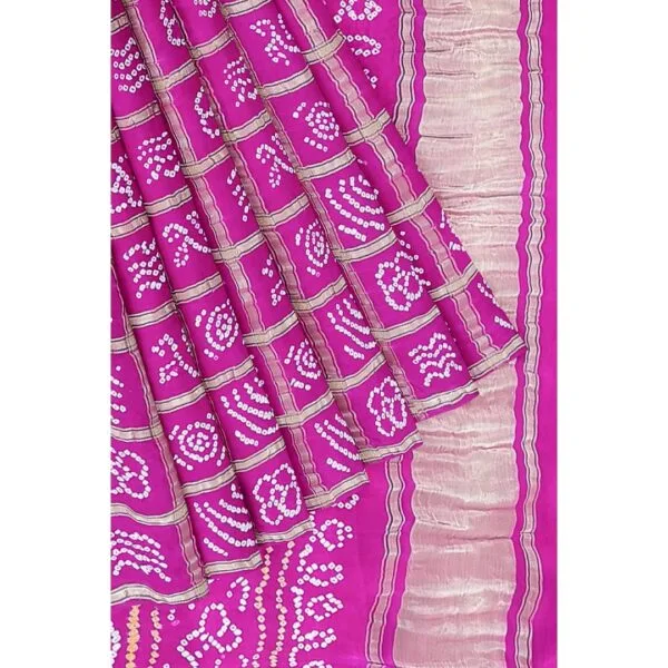 Pink Colour Gharchola Saree