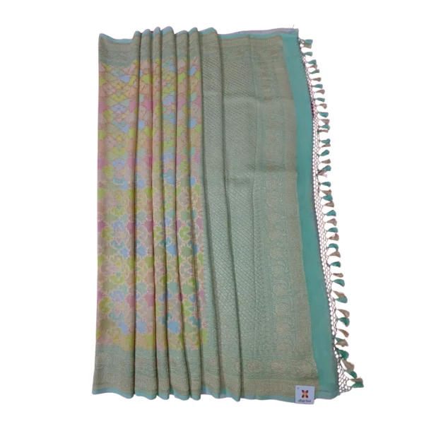 Rangkat banarasi georgette saree - Image 4