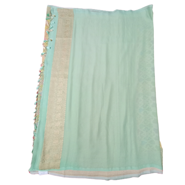 Rangkat banarasi georgette saree - Image 5