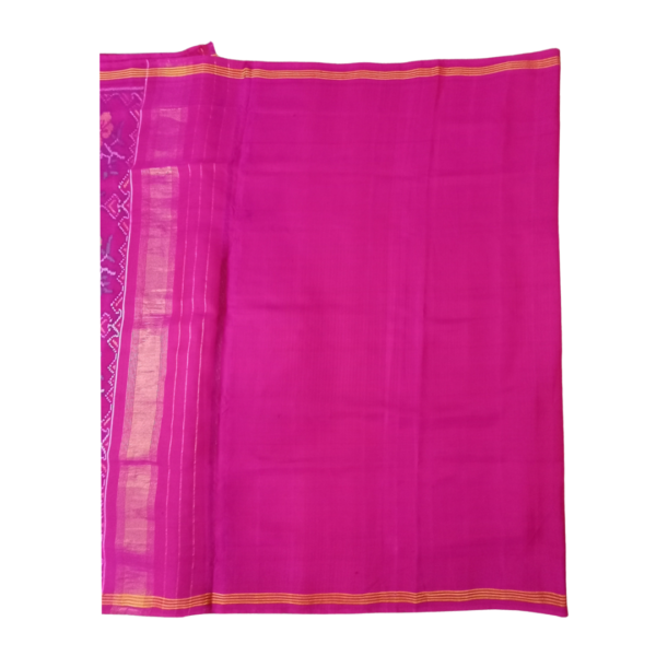 Purple and pink colour colour rajkot patola saree - Image 4