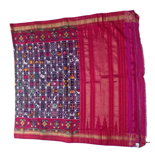 Red and coffee colour twill patola dupattas with beautiful elements