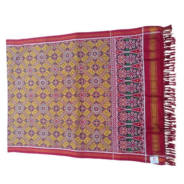 Yellow colour Patan patola dupatta