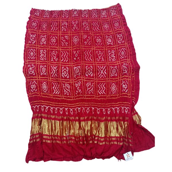 Red colour Bandhani dupatta