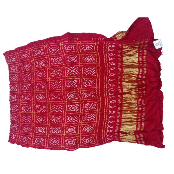 Red colour Bandhani dupatta