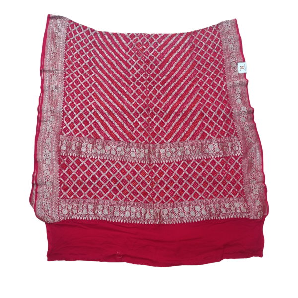 Red colour Bandhani dupatta