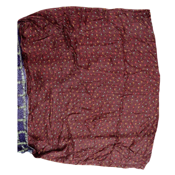 Purple and brown colour Bandhini garchola Pichwai saree - Image 4