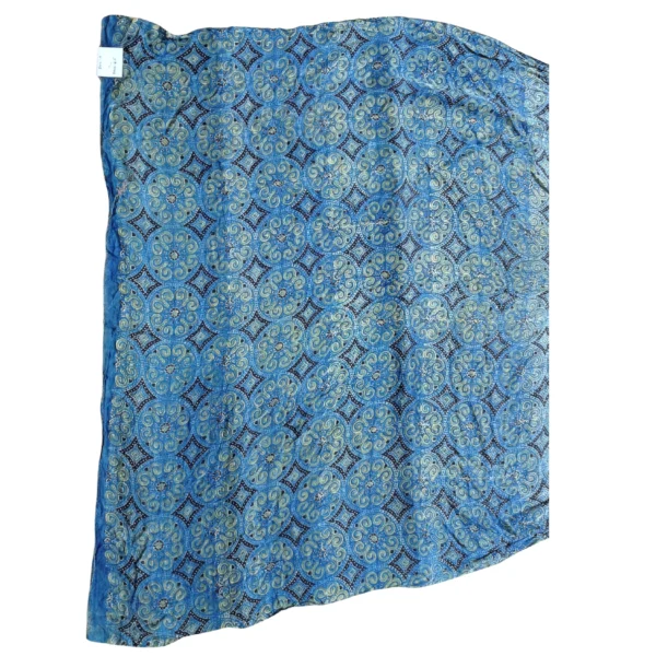 Yellow colour Ajrakh bandhani saree - Image 4