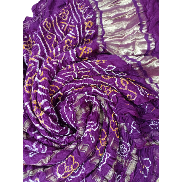 Purple colour Garchola saree