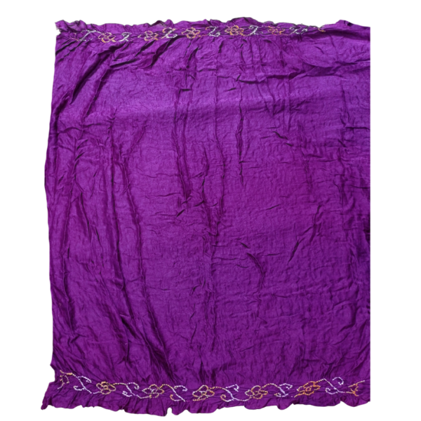 Purple colour Garchola saree - Image 2