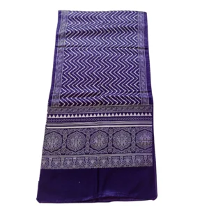 Dark purple colour ajrakh stole