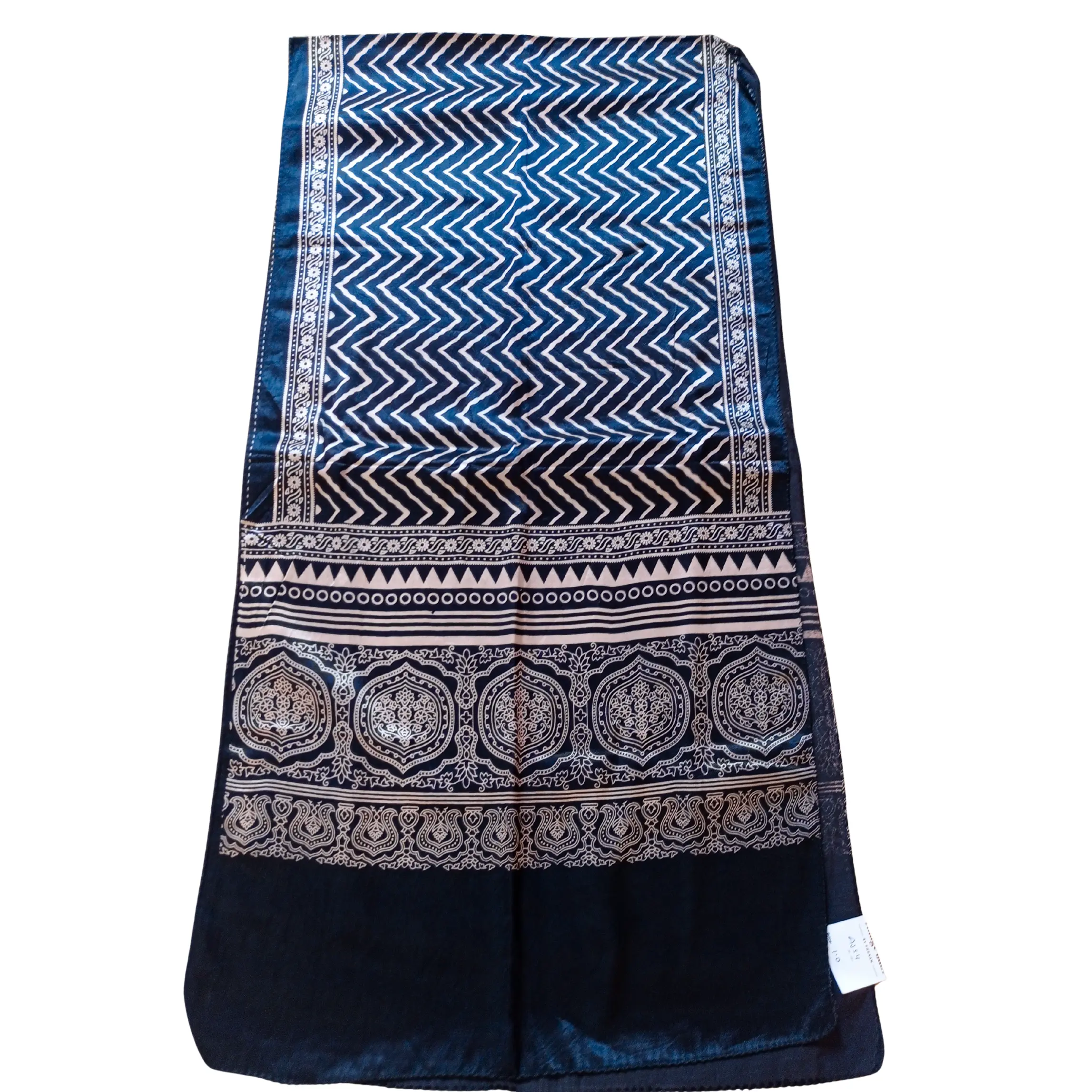 Gray blue colour ajrakh stole