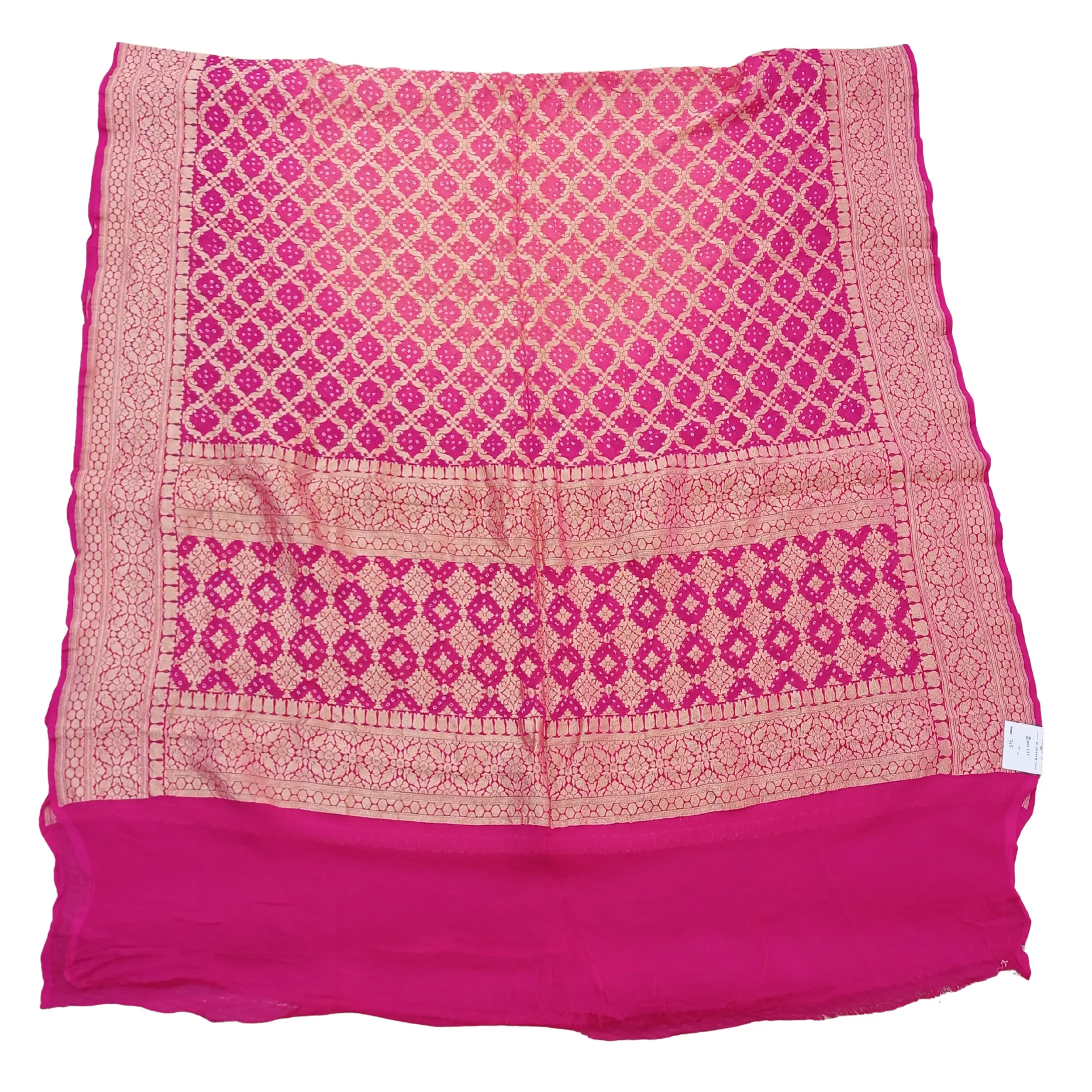 Pink Colour Bandhani Georgette Dupatta